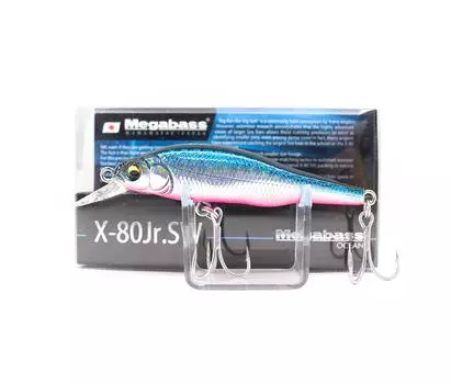 Megabass X-80 JR SW Медленно тонущая приманка GG Синий Розовый (1720)