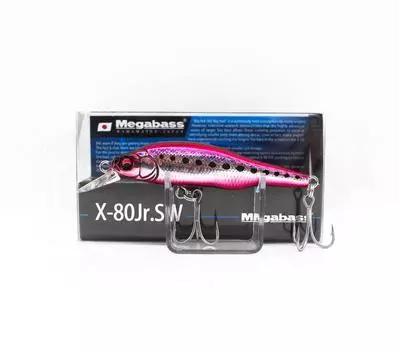 Megabass X-80 JR SW Медленно тонущая приманка GG Heat Iwashi (1713 г.)
