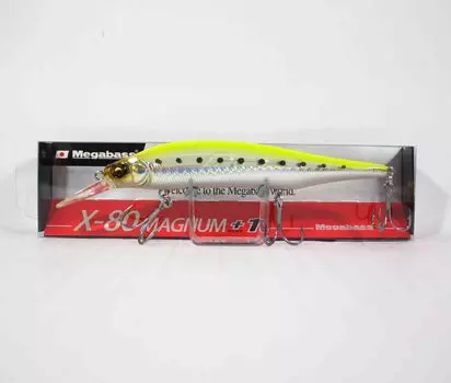 Megabass X-80 Magnum +1 Тонущая приманка HT Chart Назад Iwashi (2389)