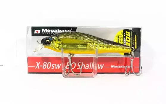 Megabass X-80 SW LBO Мелкотонущая приманка GG Lens Приманка для шампанского (9895)
