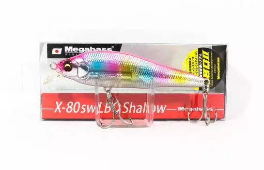 Megabass X-80 SW LBO Мелководная тонущая приманка GG Pink Candy (9888)