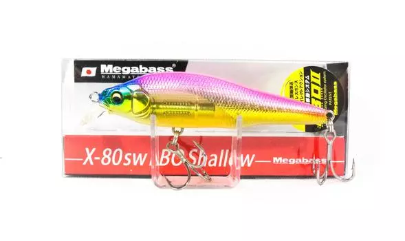 Megabass X-80 SW LBO мелководная тонущая приманка GG Golpin OB (9925)
