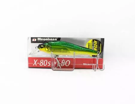 Megabass X-80 SW LBO Тонущая приманка GG Golden Lime OB (9789)