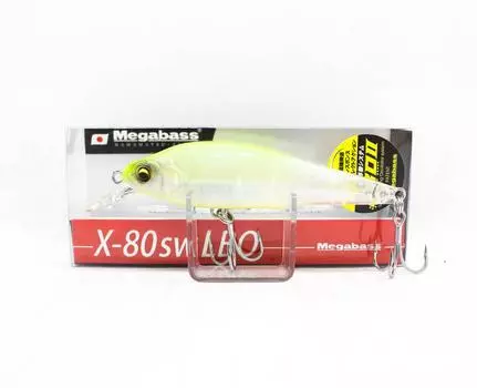 Megabass X-80 SW LBO Тонущая приманка SS Ghost Lemon (9833)