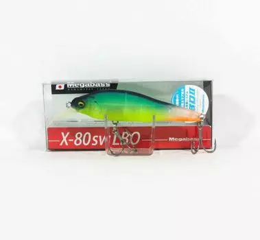 Megabass X-80 SW LBO Тонущий коврик для приманки лаймовый (9840)