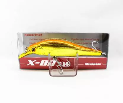 Megabass X-80 SW медленно тонущий приманка UV полностью оранжевый золотой (0197)
