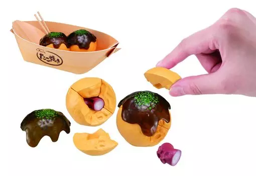 Megahouse Demolition Puzzle Lite Takoyaki Puzzle 3D Puzzle Ages 15+
