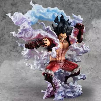 MegaHouse One Piece Monkey Luffy Gear 4 Snakeman окрашенная полная фигура Портрет Пиратов SA-MAXIMUM D. АБС и ПВХ красный