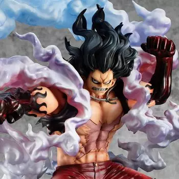 MegaHouse One Piece Monkey Luffy Gear 4 Snakeman окрашенная полная фигура Портрет Пиратов SA-MAXIMUM D. АБС и ПВХ красный