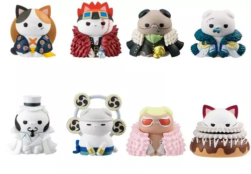 MegaHouse One Piece Nyan Piece Луффи с фигуркой Rival Mega Cat Project, Нян! Вер. [Подарок включен]
