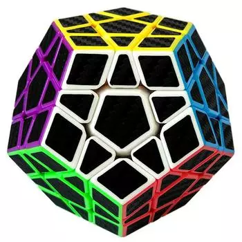 Megaminx 3x3 ZCUBE головоломка Cubo Megico Pentagon 3 на 3 Z-CUBE Megamix Magic Cube без наклеек из углеродного волокна Z CUBE головоломка с черной стороной