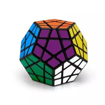 Megaminx Speed Cube Magic Cube Додекаэдр Наклейка Куб Головоломка Куб для начинающих детей чёрный
