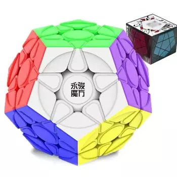Megaminx Speed Cube YJ YuHu V2 M Додекаэдрический куб без магнитной наклейки Пятиугольник Магический куб-головоломка 3D-головоломка-куб-головоломка игрушка