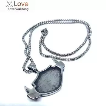 Megin Нержавеющая сталь Титан Hd Мотор Английские буквы Подвеска Ошейник Цепи Ожерелье Для Мужчин Женщин Пара Друзья Подарочные Ювелирные Изделия 50cm