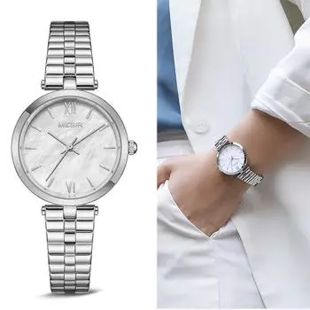 MEGIR Роскошные женские часы-браслет Relogio Feminino модные кварцевые наручные часы для влюбленных дамы подарок для девочек
