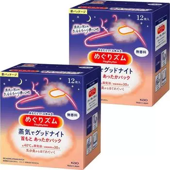 MegRhythm Steam Good Night Neck Warm Простыня 12 шт. x 2 [Оптовая закупка]