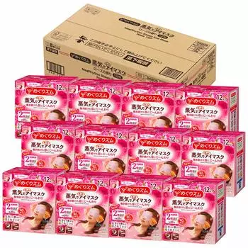 Megrhythm Steam hot eye mask Rose 12 pieces x 12 [Case sales] (144 pieces)