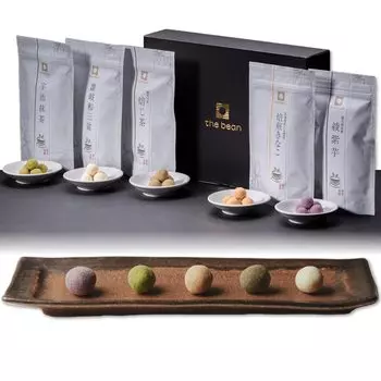 Megumi Chaya New Luxury Bean Sweets Gift Wasanbon Hojicha Roasted Kinako Uji Matcha Aya Purple Sweet Potato 40g Total Premium Gift Year s -the_bean-