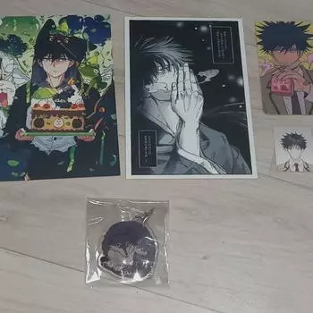 Megumi Senka Bi Gong Good Postcard Poca Key Ring Bundle