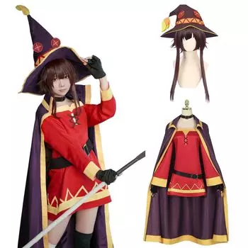 Megumin Косплей с Crimson Demon Косплей Взрослые Культурные События Сценическая Одежда Megumin Косплей с [Kamizu Ryohin] Парик, Костюм, Костюм, Фестиваль,