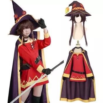 Megumin Косплей с Crimson Demon Косплей Взрослые Культурные События Сценическая Одежда Megumin Косплей с [Kamizu Ryohin] Парик, Костюм, Костюм, Фестиваль,