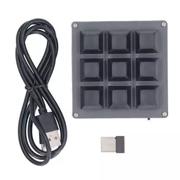 Механическая игровая клавиатура 2,4G USB Type C Bluetooth 9 клавиш Профессиональная игровая клавиатура для одной руки