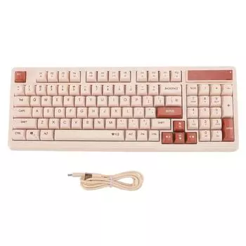 Механическая клавиатура 94 клавиши RGB подсветка тип C эргономичная игровая клавиатура для Win 98 NT 2000 XP 7 810