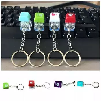 Механическая клавиатура, кнопочный колпачок, брелок для клавиатуры, кнопочный колпачок, брелок для клавиатуры для детей и взрослых white-A chain