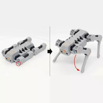 Механическая подвижная игрушка с технологическим чувством, напечатанная на 3D-принтере One Size серый