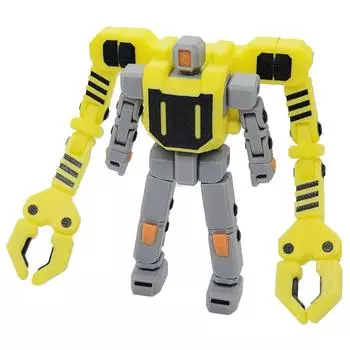 Механическая подвижная игрушка с технологическим чувством, напечатанная на 3D-принтере жёлтый