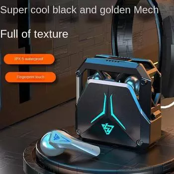 Механические беспроводные наушники Bluetooth 5,3, гарнитура с сенсорным управлением, HiFi 3D стерео, высокий звук, игровые наушники из цинкового сплава, меха-стиль