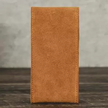 Механические часы из замши и коровьей кожи и переносная сумка для хранения коричневый