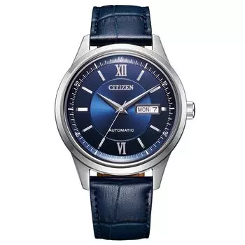 Механические часы с календарем и датой, механические, водонепроницаемые, золотисто-синие [Citizen] и NY4050-11L мужские чёрный