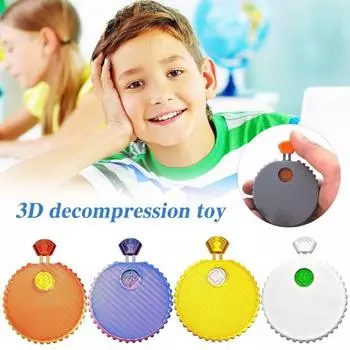 Механические игральные кости, напечатанные на 3D-принтере, портативные игральные кости для путешествий, вращающиеся игральные кости из PLA, рулетка, игрушка-фиджет для детей и взрослых, семейный ночной бар, вечеринка, настольная игра, реквизит