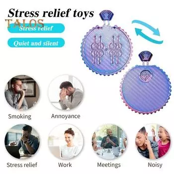 Механические игральные кости, напечатанные на 3D-принтере, портативные игральные кости для путешествий, вращающиеся игральные кости из PLA, рулетка, игрушка-фиджет для детей и взрослых, семейный ночной бар, вечеринка, настольная игра, реквизит серебряный