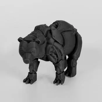 Механические игрушки-животные, напечатанные на 3D-принтере, украшения для дома, модельные игрушки One Size чёрный