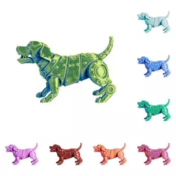 Механические игрушки-животные, напечатанные на 3D-принтере, украшения для дома, модельные игрушки One Size