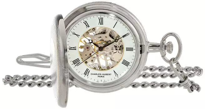 Механические карманные часы Paris 3860 Charles-Hubert- двухцветные серебряный