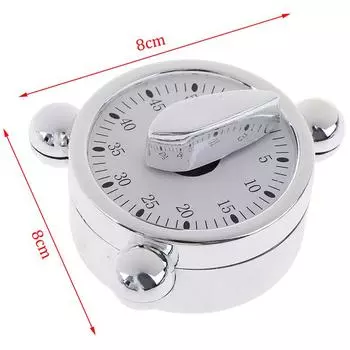 Механические напоминания о приготовлении пищи на 60 минут, будильник для кухонного таймера обратного отсчета