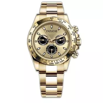 Механические роскошные механические ручные 100M Water Business Luxury Product от профессиональной фабрики Мужские часы, часы, часы, автоматические, с подзаводом, золотой