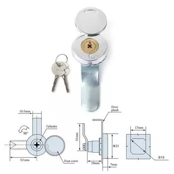 Механический дверной замок с ключом Механический замок с кулачком Новый дверной замок для почтового ящика Почтовый ящик для шкафа