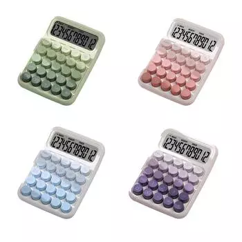 Механический калькулятор с переключателем, портативный ЖК-дисплей с питанием от батареи для домашнего бизнеса, универсальный, профессиональный, легкий