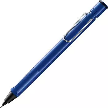 Механический карандаш LAMY Safari Blue Blue с эргономичной рукояткой, прочный корпус из пластика ASA, идеально подходит для письма и рисования, LAMY M 41 Fine