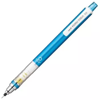 Механический карандаш Mitsubishi Pencil Kurtoga 0.3 с автоматическим механизмом вращения грифеля, синий M34501P.33