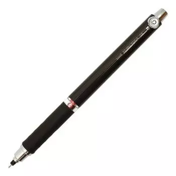 Механический карандаш Mitsubishi Pencil Kurtoga 0.5 с резиновой ручкой черного цвета M56561P.24