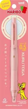 Механический карандаш Mitsubishi Pencil Kurutoga KS Limited Haribo Coral Pink M5KS1P66HRB 0.5 коралл розовый