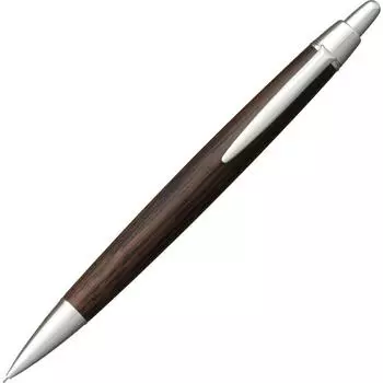 Механический карандаш Mitsubishi Pencil Pure Malt с деревянной ручкой Premium M52005 0,5 серебряный