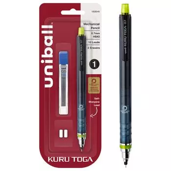 Механический карандаш Mitsubishi Pencil Uni-ball KuruToga 0,7 мм, стартовый набор