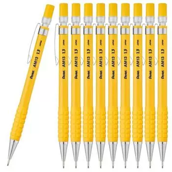 Механический карандаш Pentel AMAIN Sharp 1.3 мм Желтый 10 шт AM13-G(10)