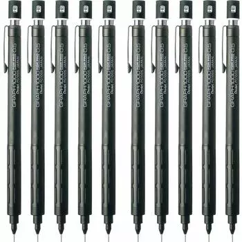 Механический карандаш Pentel Graph 1000 Four Pro 10 шт. PG1005 черный 0,5 мм Multi,